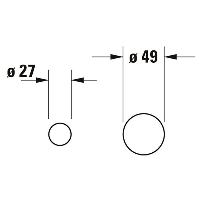 Duravit Circle Einhebel-Waschtischmischer Unterputz