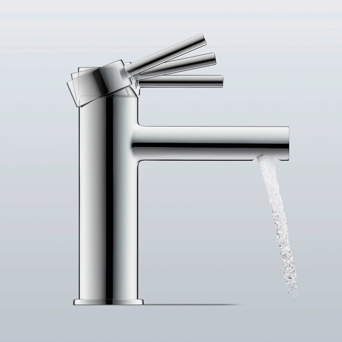 Duravit Circle Einhebel-Waschtischmischer M ohne Zugstangen-Ablaufgarnitur