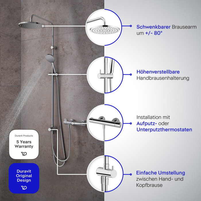 Duravit Shower System Reno MinusFlow