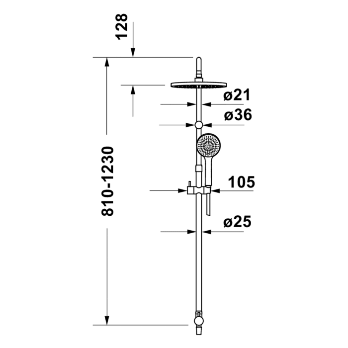 Duravit Shower System Reno MinusFlow