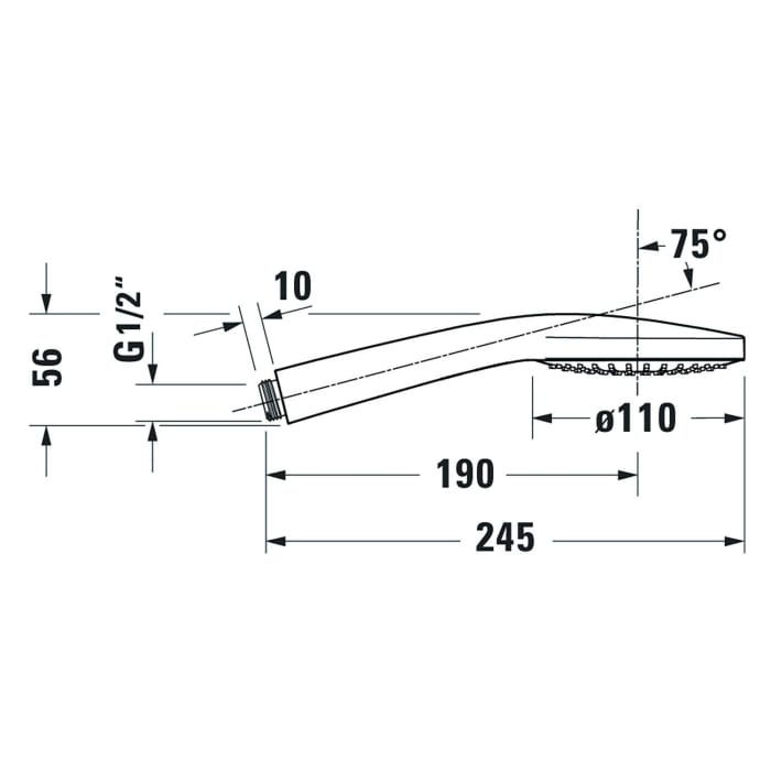 Duravit Handbrause 1jet 11 cm MinusFlow