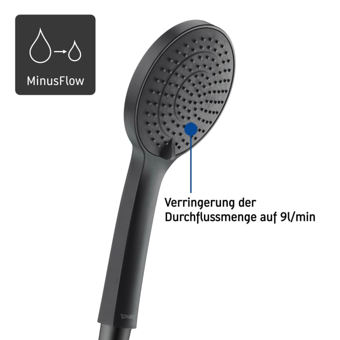 Duravit Brauseset 70 cm mit Handbrause 3jet 11 cm MinusFlow