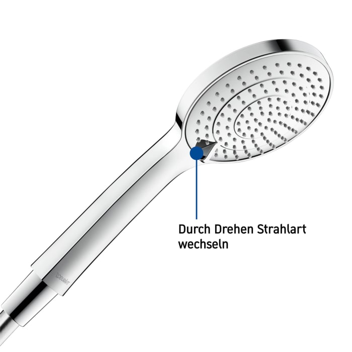 Duravit Brausehalterset mit Handbrause 3jet 11 cm MinusFlow