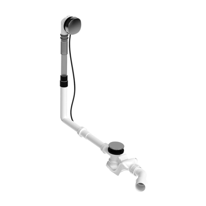 Duravit Ab- und Überlaufgarnitur Quadroval, Bowdenzug 65 cm