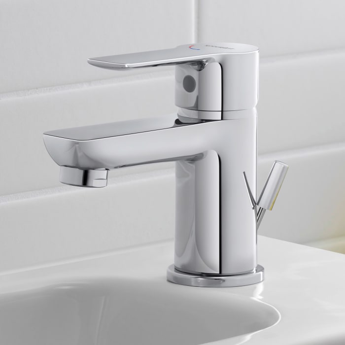 Duravit D-Code Einhebel-Waschtischmischer FreshStart und MinusFlow