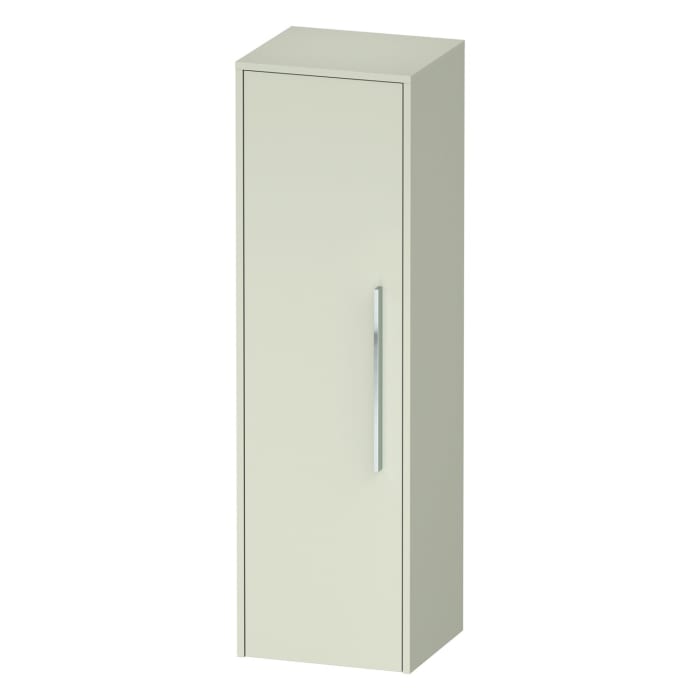 Duravit D-Code Halbhochschrank 40 x 132 cm, Türanschlag links, Griff chrom