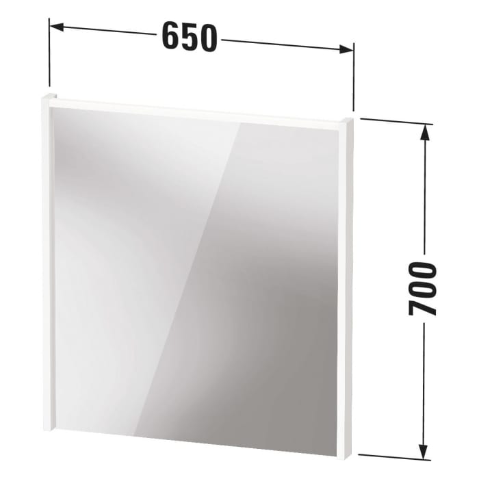 Duravit D-Code LED-Lichtspiegel 65 x 70 cm