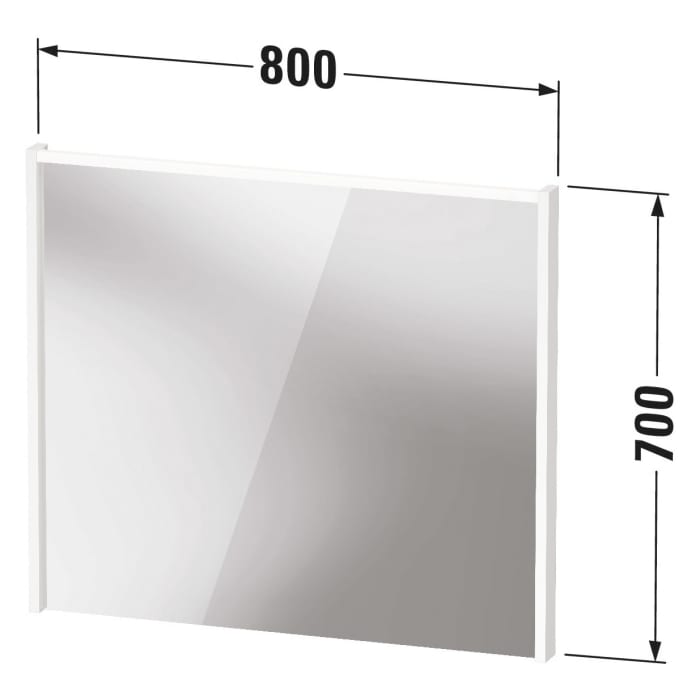 Duravit D-Code LED-Lichtspiegel 80 x 70 cm