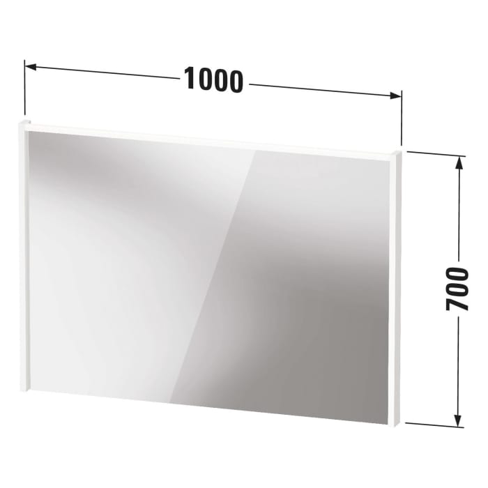 Duravit D-Code LED-Lichtspiegel 100 x 70 cm