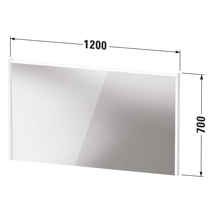 Duravit D-Code LED-Lichtspiegel 120 x 70 cm
