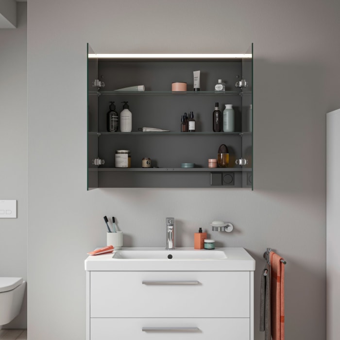 Duravit D-Code LED-Spiegelschrank 80 x 70 cm