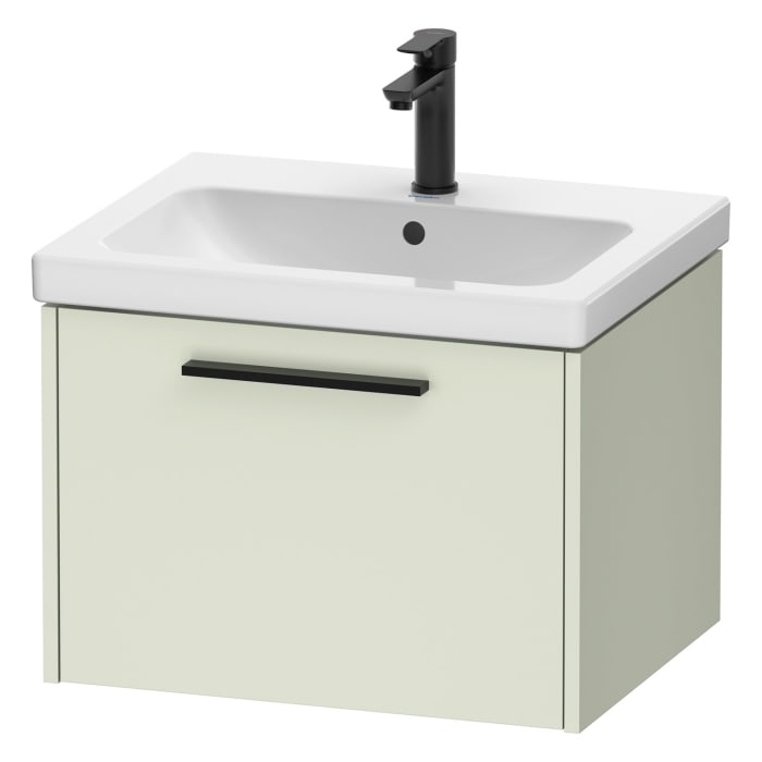 Duravit D-Code Waschtischunterbau 58,4 cm, 1 Auszug, Griff diamantschwarz