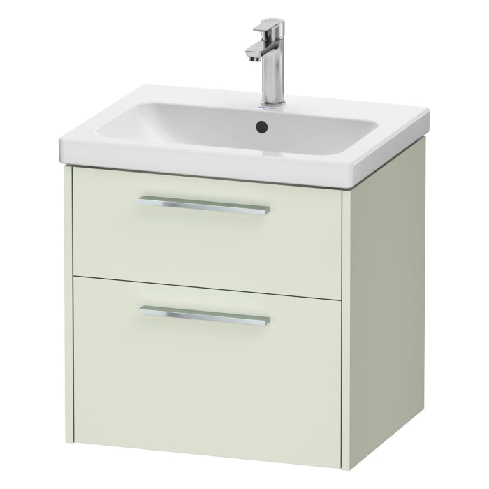 Duravit D-Code Waschtischunterbau 58,4 cm, 2 Auszüge, Griff chrom