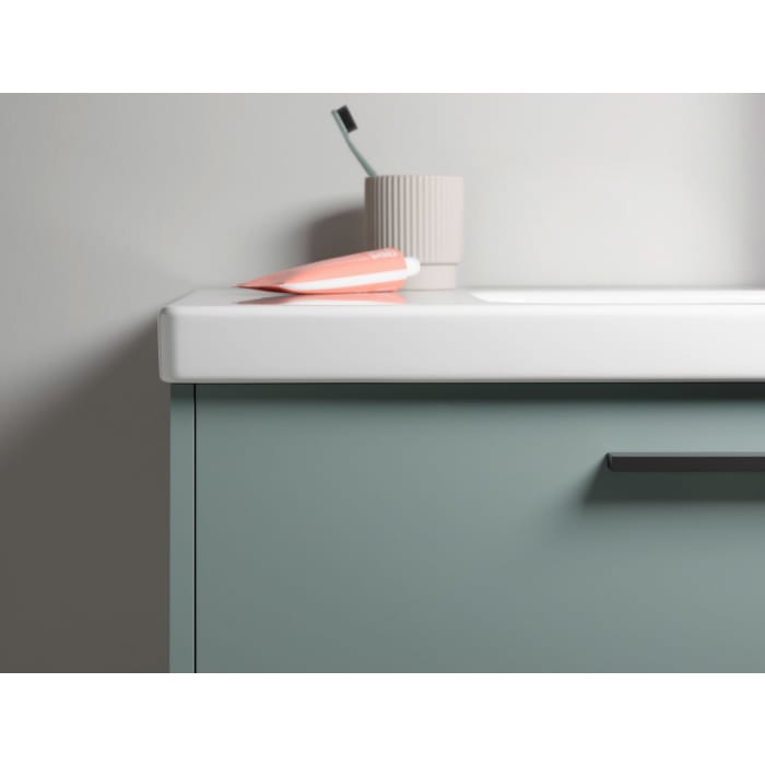 Duravit D-Code Waschtischunterbau 58,4 cm, 2 Auszüge, Griff diamantschwarz