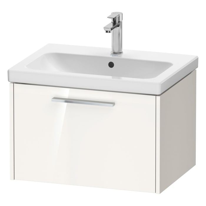 Duravit D-Code Waschtischunterbau 63,4 cm, 1 Auszug, Griff chrom