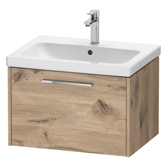 Duravit D-Code Waschtischunterbau 63,4 cm, 1 Auszug, Griff chrom