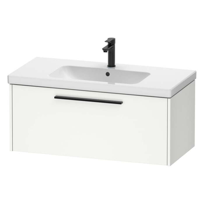 Duravit D-Code Waschtischunterbau 98,4 cm, 1 Auszug, Griff diamantschwarz
