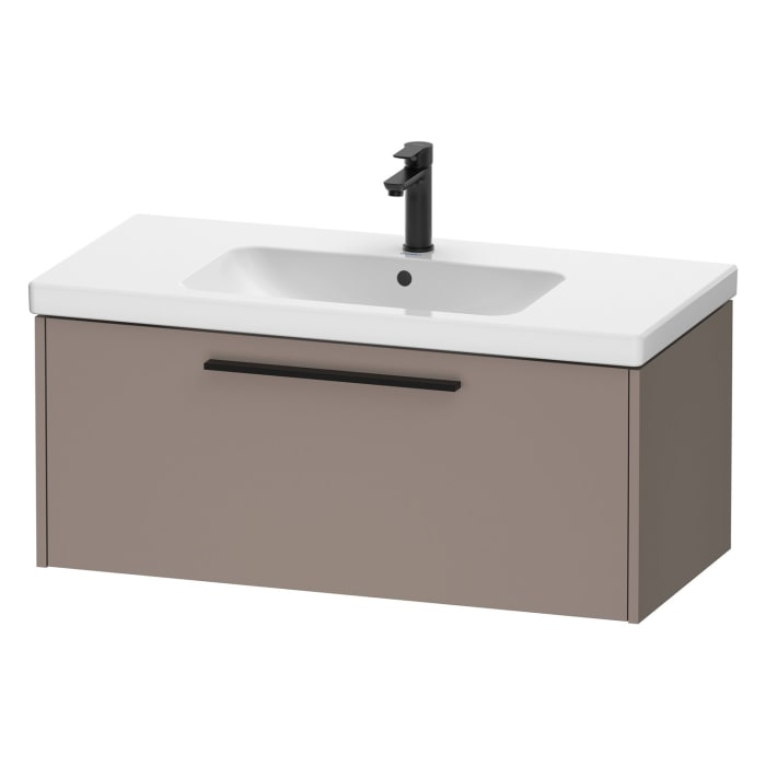 Duravit D-Code Waschtischunterbau 98,4 cm, 1 Auszug, Griff diamantschwarz