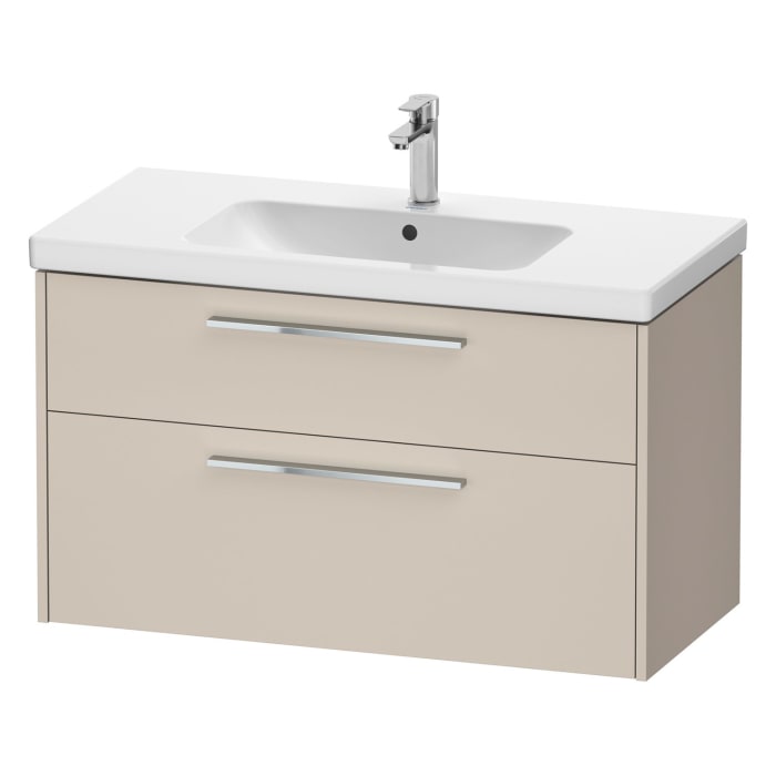 Duravit D-Code Waschtischunterbau 98,4 cm, 2 Auszüge, Griff chrom