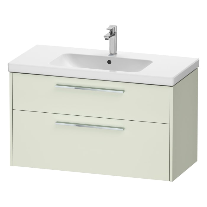 Duravit D-Code Waschtischunterbau 98,4 cm, 2 Auszüge, Griff chrom