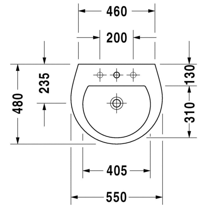 Duravit Darling New Waschtisch 55 cm