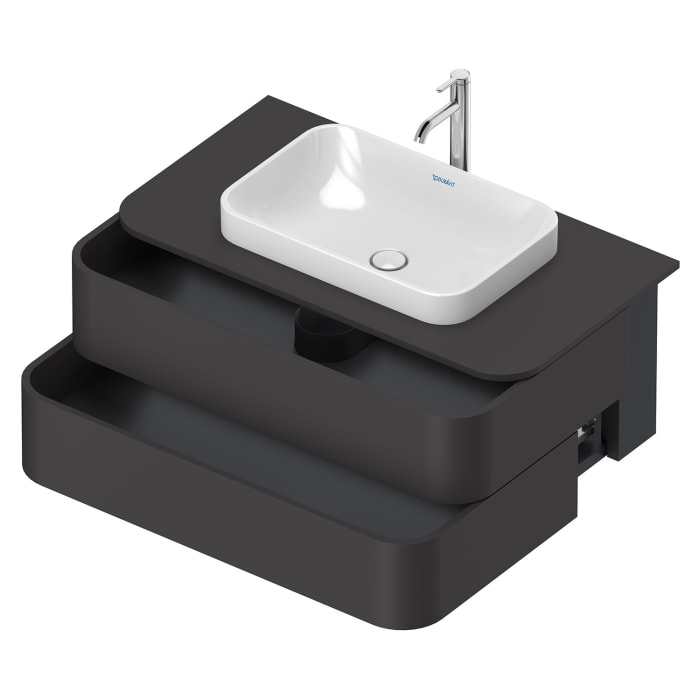 Duravit Happy D.2 Plus Waschtischunterschrank mit 2 Schubkästen, 100 x 40,8 cm, für Konsole