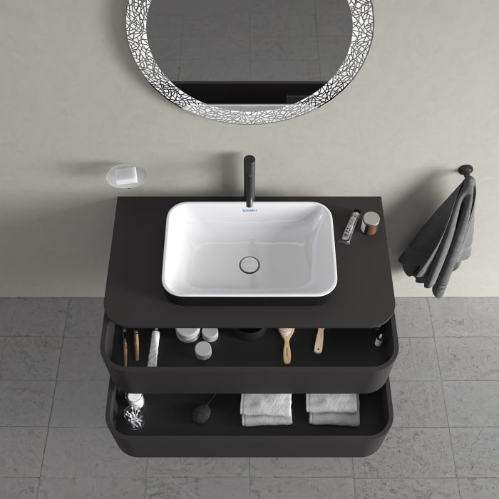 Duravit Happy D.2 Plus Waschtischunterschrank mit 2 Schubkästen, 100 x 40,8 cm, für Konsole