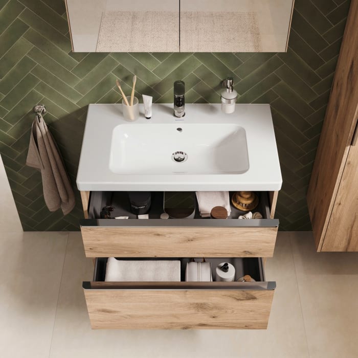 Duravit Joviva Keramik-Waschtisch mit Unterschrank 80 cm