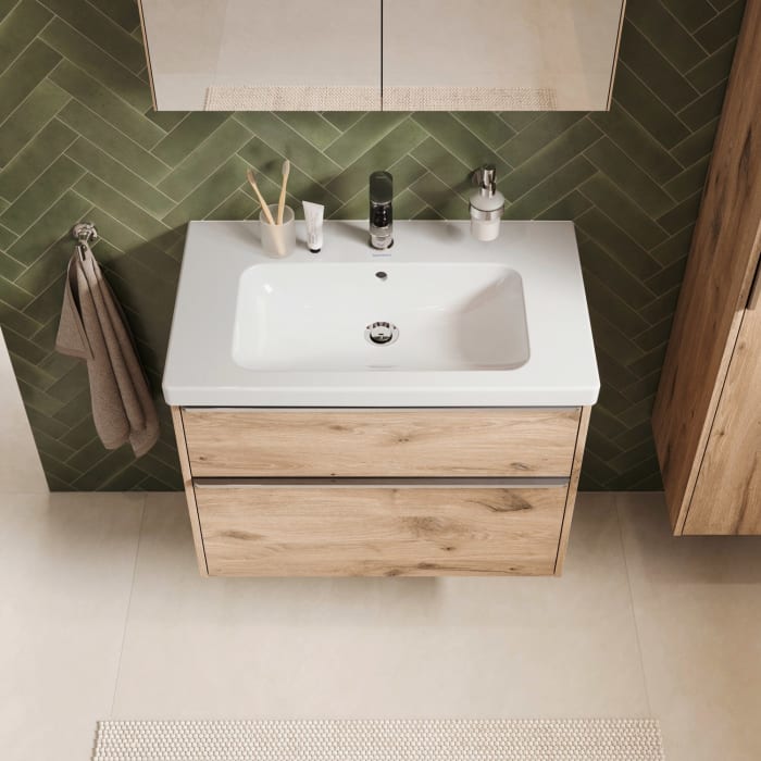 Duravit Joviva Keramik-Waschtisch mit Unterschrank 80 cm
