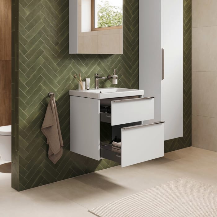 Duravit Joviva Keramik-Waschtisch mit Unterschrank 60 cm