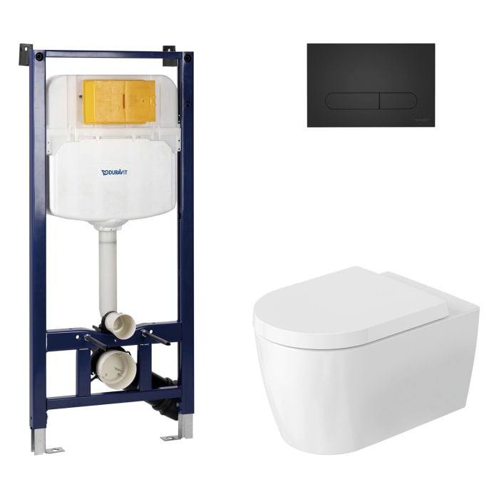Duravit Joviva spülrandloses Wand-WC Komplett-Set