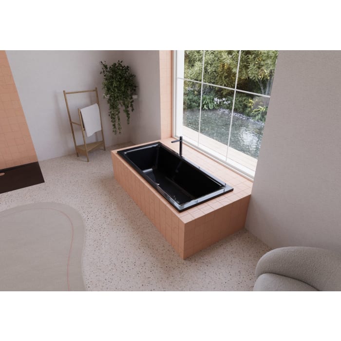 Kaldewei PURO STAR Mod. 686 Badewanne 160 x 70 cm, mit seitl. Überlauf links, mit Perl-Effekt und Grifflöcher