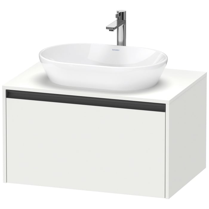 Duravit Ketho.2 Konsolenwaschtischunterbau wandhängend, 1 Auszug, 80 cm