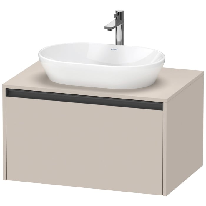 Duravit Ketho.2 Konsolenwaschtischunterbau wandhängend, 1 Auszug, 80 cm