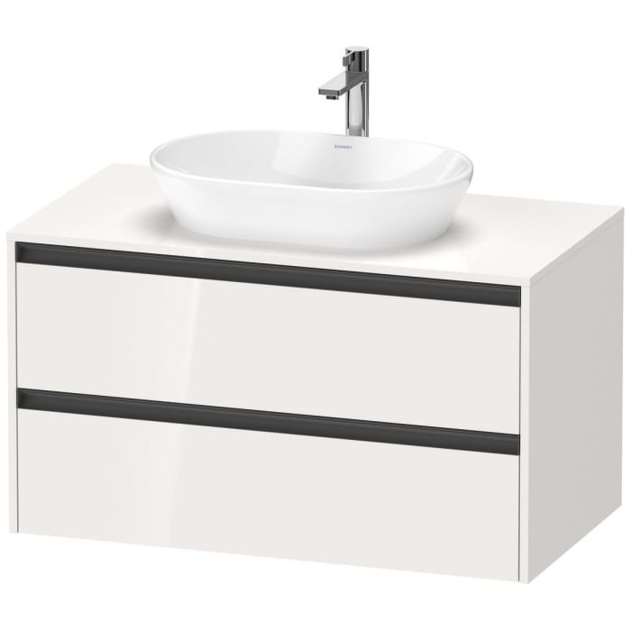 Duravit Ketho.2 Konsolenwaschtischunterbau wandhängend, 2 Auszüge, 100 cm