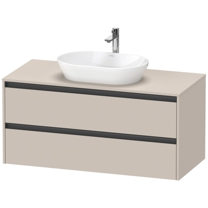 Duravit Ketho.2 Konsolenwaschtischunterbau wandhängend, 2 Auszüge, 120 cm