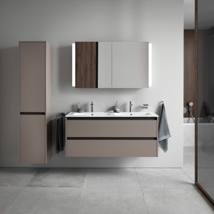 Duravit Ketho.2 Spiegelschrank, mit Waschplatzbeleuchtung, 120 cm