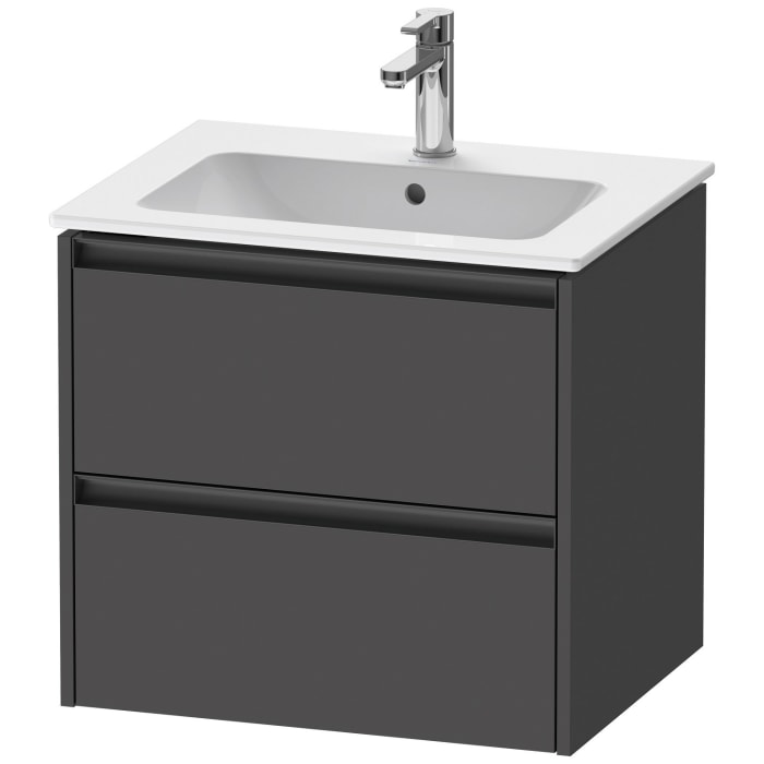 Duravit Ketho.2 Waschtischunterbau wandhängend, 2 Auszüge, 61 cm