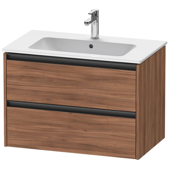 Duravit Ketho.2 Waschtischunterbau wandhängend, 2 Auszüge, 81 cm