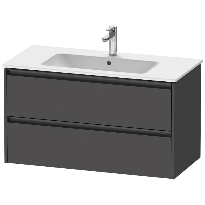 Duravit Ketho.2 Waschtischunterbau wandhängend, 2 Auszüge, 101 cm