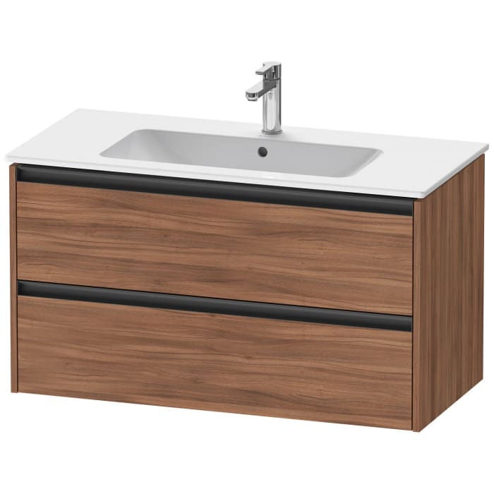 Duravit Ketho.2 Waschtischunterbau wandhängend, 2 Auszüge, 101 cm