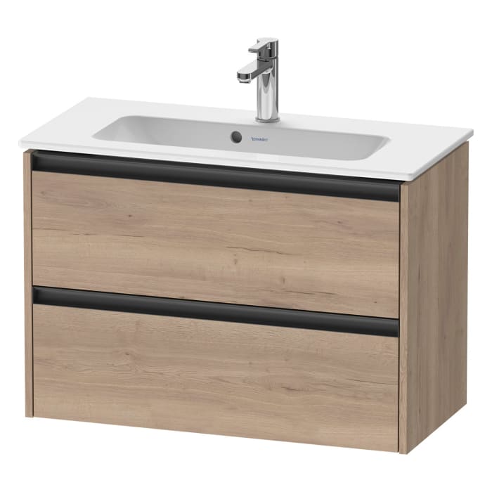 Duravit Ketho.2 Waschtischunterbau wandhängend Compact, 2 Auszüge, 81 cm
