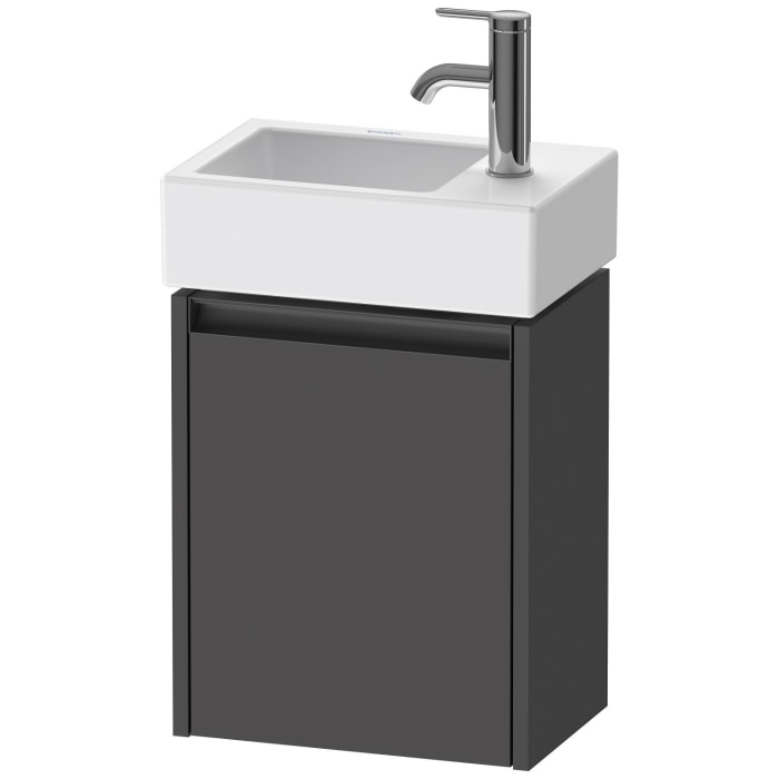 Duravit Ketho.2 Waschtischunterbau wandhängend, 1 Tür, Türanschlag rechts, 36,4 cm