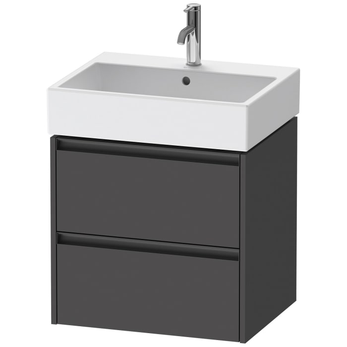 Duravit Ketho.2 Waschtischunterbau wandhängend, 2 Auszüge, 58,4 cm