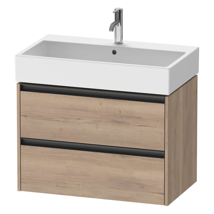 Duravit Ketho.2 Waschtischunterbau wandhängend, 2 Auszüge, 78,4 cm