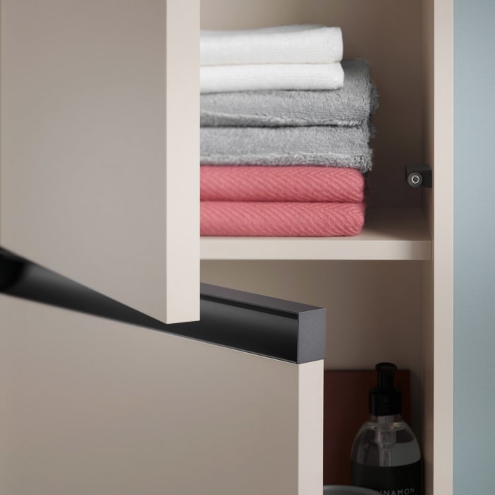 Duravit Ketho.2 Halbhochschrank 40 x 132 cm, Türanschlag links