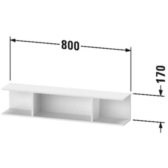 Duravit Ketho.2 Wandregal 80 cm