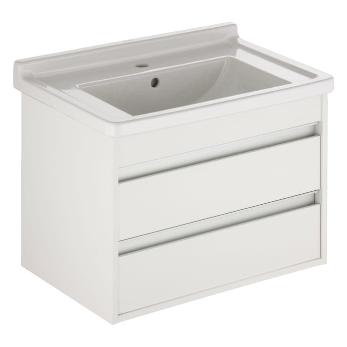 Duravit Ketho Waschtischunterbau für Starck 3 Möbelwaschtisch 70 cm, 2 Auszügen