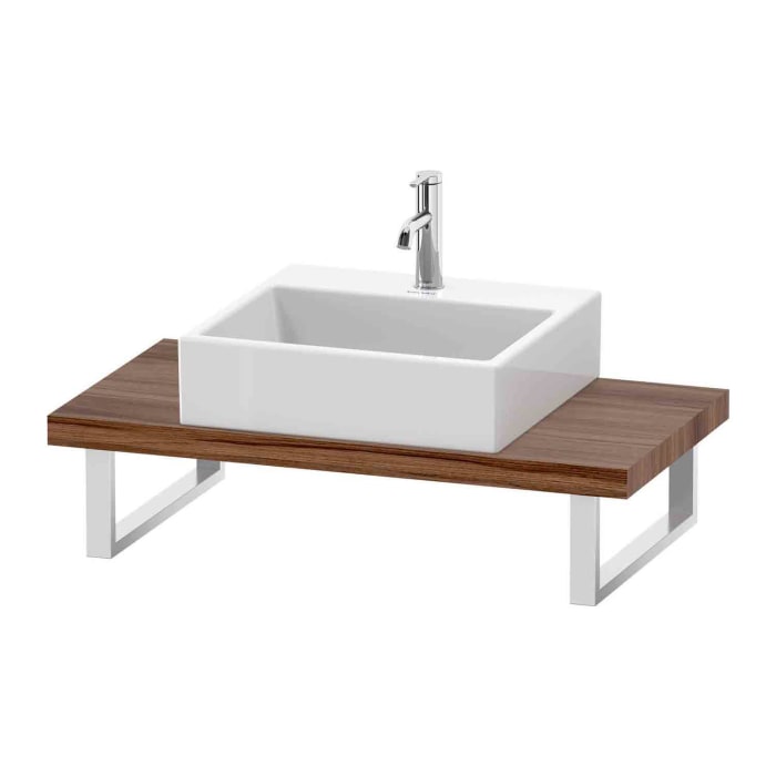 Duravit L-Cube Konsole Compact 72 x 48 x 3 cm mit 1 Ausschnitt