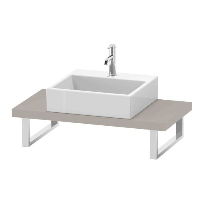 Duravit L-Cube Konsole Compact 72 x 48 x 3 cm mit 1 Ausschnitt